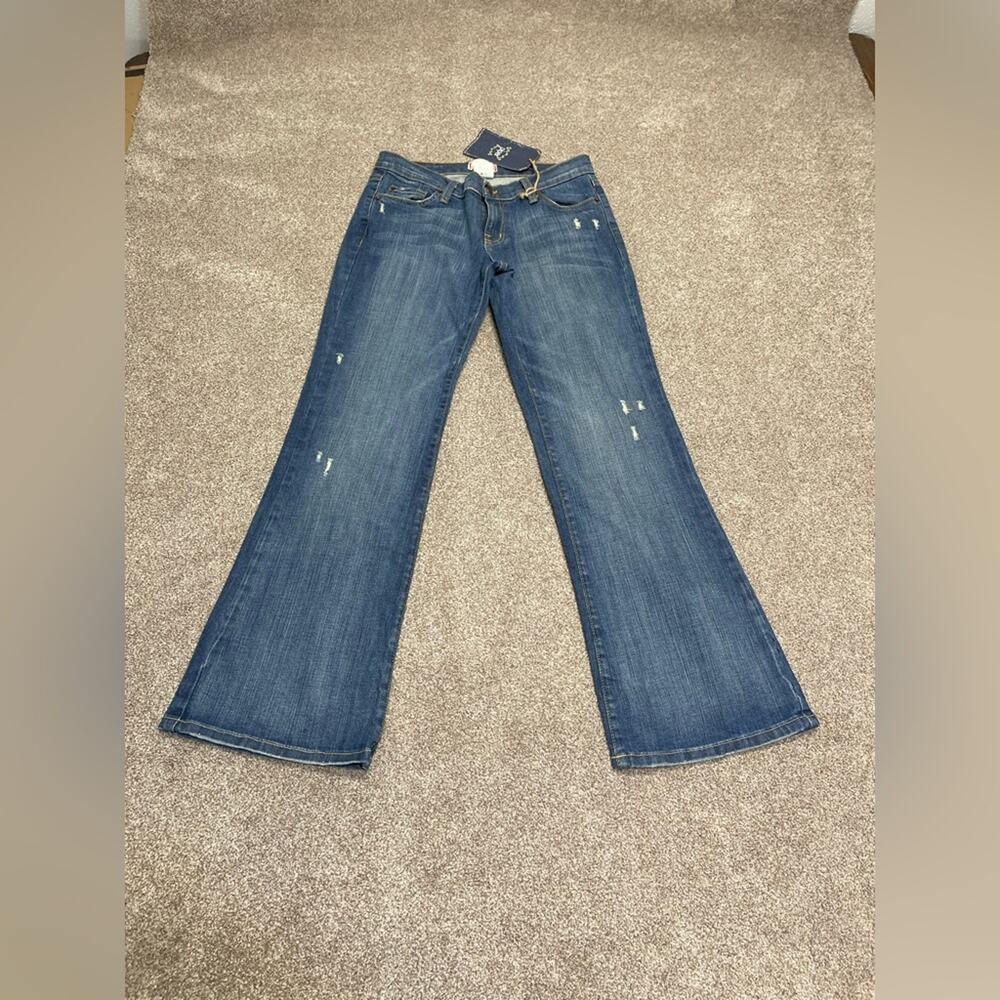 Y2K grunge streetwear 2000s Piper bootcut jeans 9 rodeo western cowgirl distress